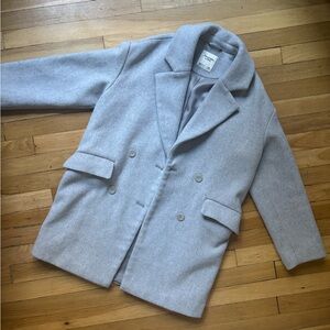 ABERCROMBIE & FITCH Light Gray Coat